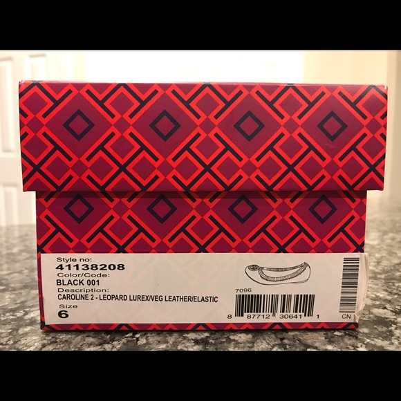 Tory Burch Caroline Ballet Flat - Black Leopard - Picture 5 of 5